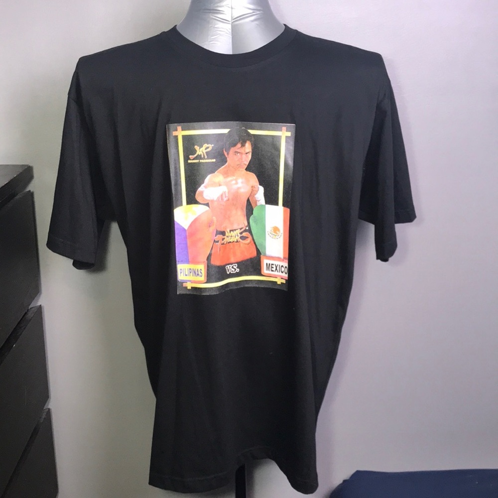 New Manny Pacquiao Black Shirt Size XL
